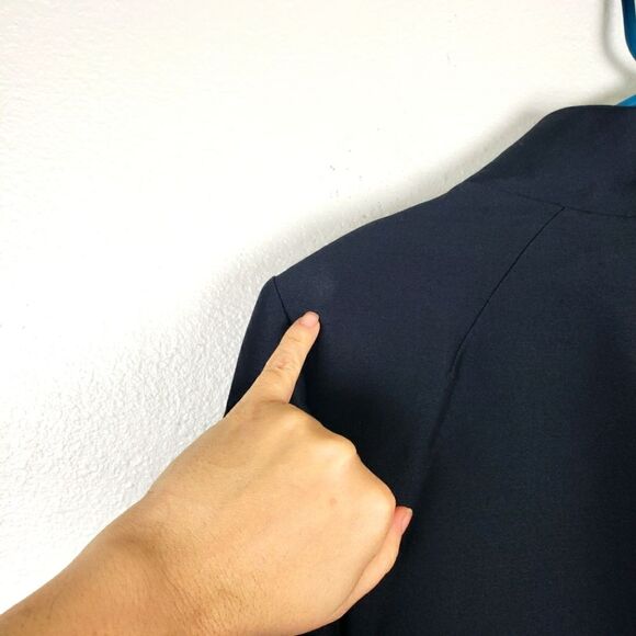 Esther Wolf Rare Vintage Elegant Black Double-Breasted Coat Size Medium - Picture 16 of 16